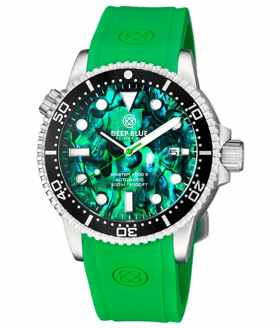 MASTER 1000 II 44MM AUTOMATIC DIVER BLACK CERAMIC BEZEL -GREEN ABALONE DIAL
