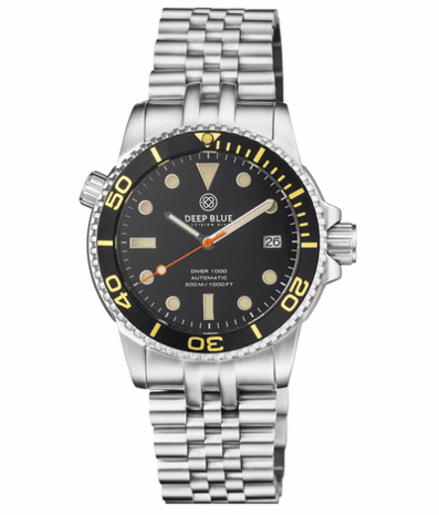 DIVER 1000 AUTOMATIC DIVER BLACK VINTAGE BEZEL &ndash; BLACK DIAL VINTAGE LUME