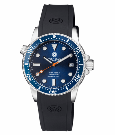DIVER 1000 II 40MM AUTOMATIC DIVER DARK BLUE CERAMIC BEZEL – DARK BLUE DIAL ORANGE SECOND HAND