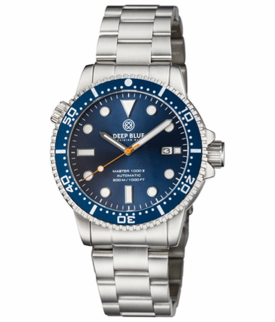 DIVER 1000 II 40MM AUTOMATIC DIVER DARK BLUE CERAMIC BEZEL – DARK BLUE DIAL ORANGE SECOND HAND