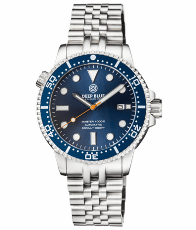 DIVER 1000 II 40MM AUTOMATIC DIVER DARK BLUE CERAMIC BEZEL – DARK BLUE DIAL ORANGE SECOND HAND