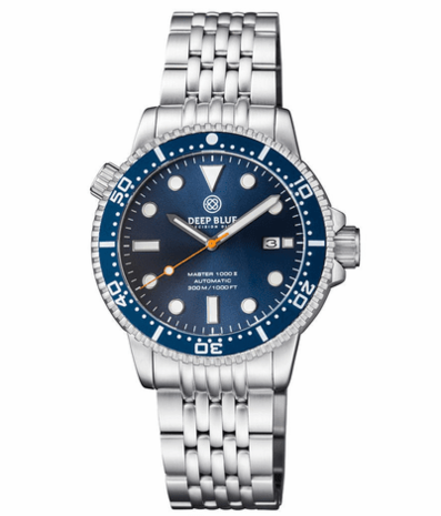 DIVER 1000 II 40MM AUTOMATIC DIVER DARK BLUE CERAMIC BEZEL – DARK BLUE DIAL ORANGE SECOND HAND