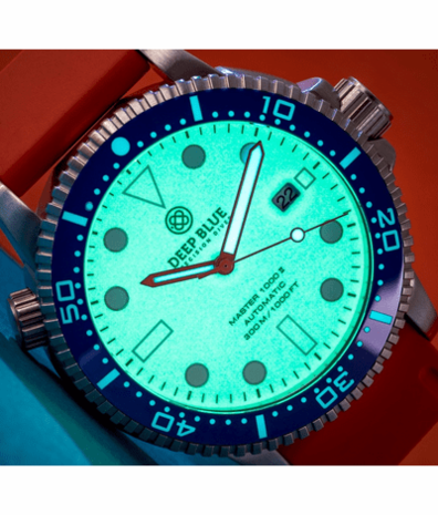 DIVER 1000 II 40MM AUTOMATIC DIVER BLUE CERAMIC BEZEL &ndash; BLUE FULL LUME DIAL STRAP