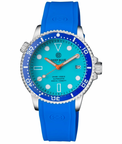 DIVER 1000 II 40MM AUTOMATIC DIVER BLUE CERAMIC BEZEL &ndash; BLUE FULL LUME DIAL STRAP