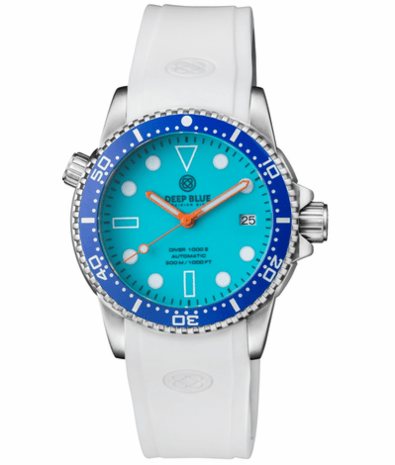 DIVER 1000 II 40MM AUTOMATIC DIVER BLUE CERAMIC BEZEL &ndash; BLUE FULL LUME DIAL STRAP