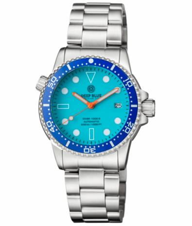 DIVER 1000 II 40MM AUTOMATIC DIVER BLUE CERAMIC BEZEL &ndash; BLUE FULL LUME DIAL STRAP