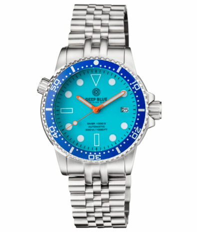 DIVER 1000 II 40MM AUTOMATIC DIVER BLUE CERAMIC BEZEL &ndash; BLUE FULL LUME DIAL STRAP