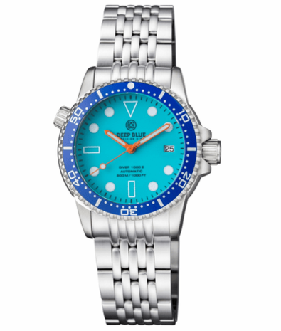 DIVER 1000 II 40MM AUTOMATIC DIVER BLUE CERAMIC BEZEL &ndash; BLUE FULL LUME DIAL STRAP