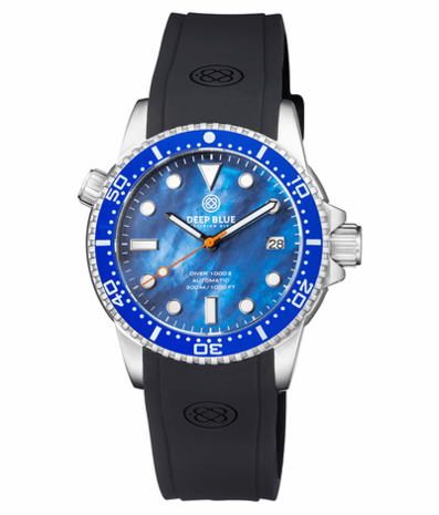 DIVER 1000 II 40MM AUTOMATIC DIVER BLUE CERAMIC BEZEL - BLUE MOTHER OF PEARL DIAL