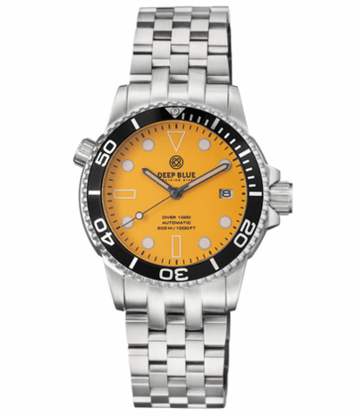 DIVER 1000 AUTOMATIC DIVER BLACK BEZEL &ndash; ORANGE FULL LUMINOUS DIAL