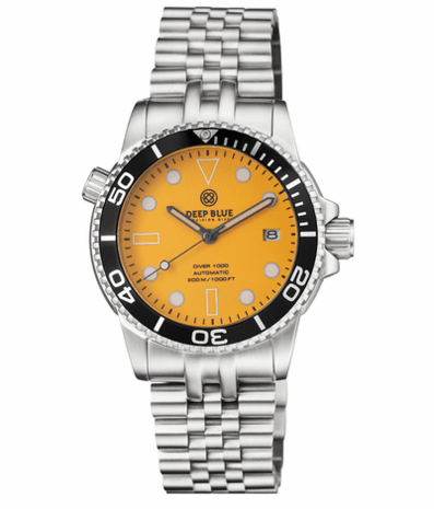 DIVER 1000 AUTOMATIC DIVER BLACK BEZEL &ndash; ORANGE FULL LUMINOUS DIAL