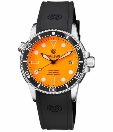 DIVER 1000 AUTOMATIC DIVER BLACK BEZEL &ndash; ORANGE FULL LUMINOUS DIAL