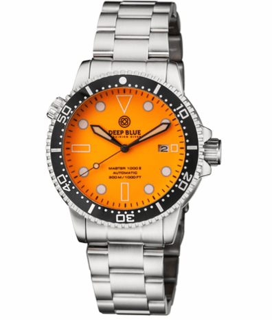 MASTER 1000 AUTOMATIC DIVER CERAMIC BLACK BEZEL - ORANGE FULL LUMINOUS DIAL