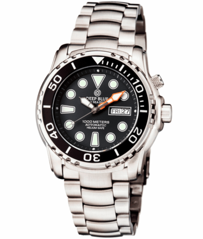 PRO SEA DIVER 1000M BRACELET CERAMIC BLACK BEZEL - BLACK DIAL