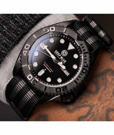 MILITARY DIVER 300 AUTOMATIC &ndash; PVD CERAMIC BEZEL PVD CASE DIVER BLACK DIAL