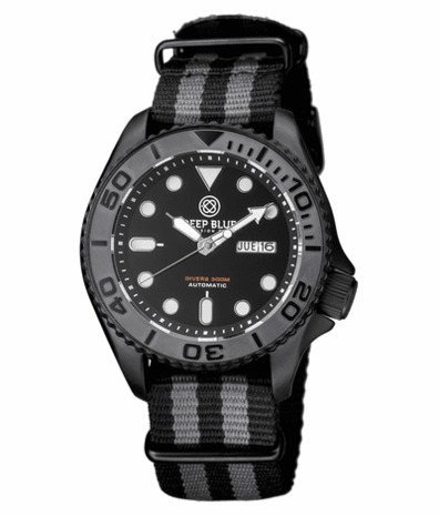 MILITARY DIVER 300 AUTOMATIC &ndash; PVD CERAMIC BEZEL PVD CASE DIVER BLACK DIAL