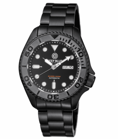 MILITARY DIVER 300 AUTOMATIC &ndash; PVD CERAMIC BEZEL PVD CASE DIVER BLACK DIAL