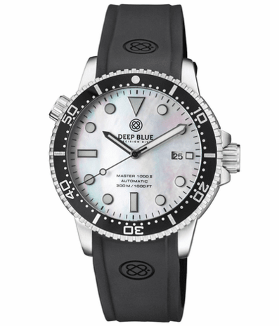 DIVER 1000 II 40MM AUTOMATIC DIVER BLACK CERAMIC BEZEL –WHITE MOTHER OF PEARL DIAL