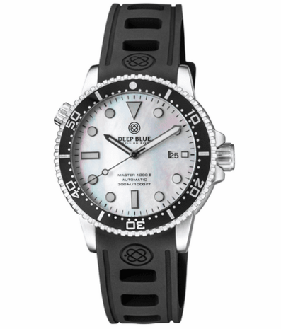 DIVER 1000 II 40MM AUTOMATIC DIVER BLACK CERAMIC BEZEL –WHITE MOTHER OF PEARL DIAL