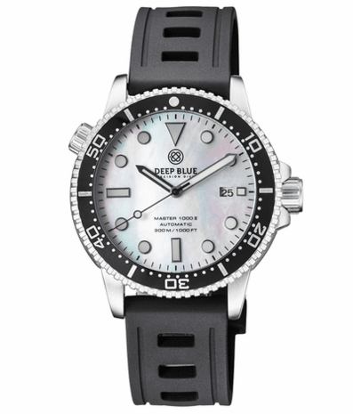 DIVER 1000 II 40MM AUTOMATIC DIVER BLACK CERAMIC BEZEL –WHITE MOTHER OF PEARL DIAL