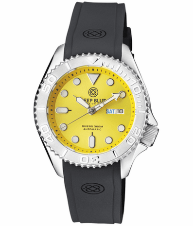 MILITARY DIVER 300 AUTOMATIC – SS DIVER SILVER CERAMIC EMBOSSED BEZEL YELLOW DIAL