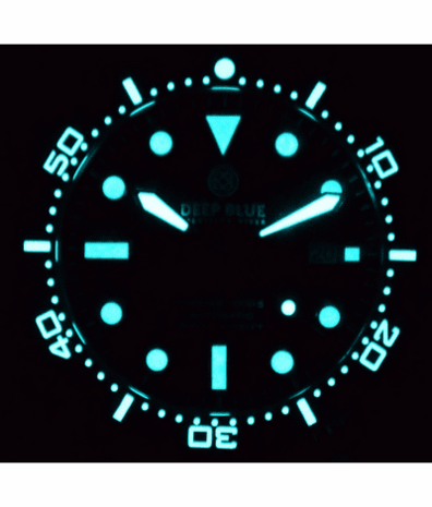 Menno Only - MASTER 1000 II 44MM AUTOMATIC DIVER BLACK CERAMIC BEZEL SUNRAY TEAL BLUE STRAP