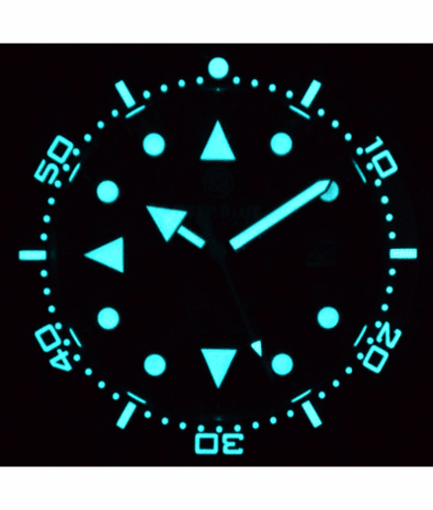 MASTER 1000 II 44MM AUTOMATIC DIVER BLACK CERAMIC BEZEL -BLACK MOTHER OF PEARL DIAL-BLUE SECOND HAND