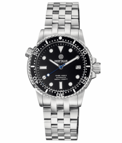 MASTER 1000 II 44MM AUTOMATIC DIVER BLACK CERAMIC BEZEL -BLACK MOTHER OF PEARL DIAL-BLUE SECOND HAND