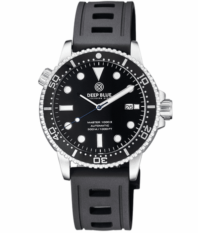 MASTER 1000 II 44MM AUTOMATIC DIVER BLACK CERAMIC BEZEL -BLACK MOTHER OF PEARL DIAL-BLUE SECOND HAND