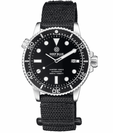 MASTER 1000 II 44MM AUTOMATIC DIVER BLACK CERAMIC BEZEL -BLACK MOTHER OF PEARL DIAL-BLUE SECOND HAND