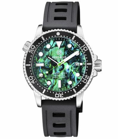 MASTER 1000 II 44MM AUTOMATIC DIVER BLACK CERAMIC BEZEL -GREEN ABALONE DIAL