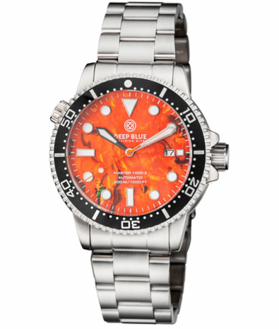 MASTER 1000 II 44MM AUTOMATIC DIVER BLACK CERAMIC BEZEL -ORANGE ABALONE DIAL