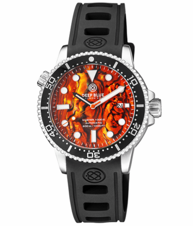 MASTER 1000 II 44MM AUTOMATIC DIVER BLACK CERAMIC BEZEL -ORANGE ABALONE DIAL