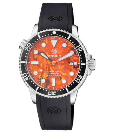 MASTER 1000 II 44MM AUTOMATIC DIVER BLACK CERAMIC BEZEL -ORANGE ABALONE DIAL
