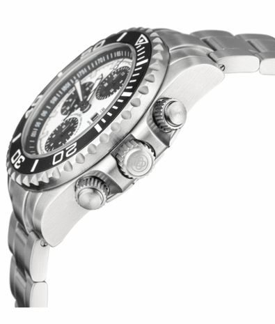 MASTER CHRONO 7750 AUTOMATIC DIVER WHITE DIAL BLACK SUBDIAL RINGS -WHITE SUBDIAL - SPECIAL ORDER - CANNOT BE RETURNED