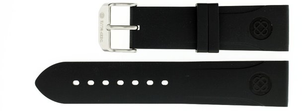 26mm Italian Rubber Strap Cutout Design