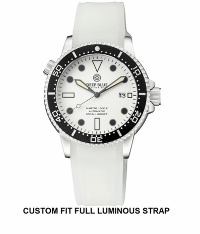 MASTER 1000 AUTOMATIC DIVER CERAMIC BLACK BEZEL - WHITE FULL LUMINOUS DIAL