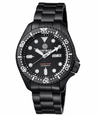 MILITARY DIVER 300 AUTOMATIC &ndash; PVD CERAMIC BEZEL PVD CASE DIVER BLACK DIAL