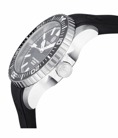 DAYNIGHT DIVER BLACK CERAMIC BEZEL - ORANGE SUNRAY DIAL - BLUE/YELLOW CYLINDRICAL TUBES STRAP