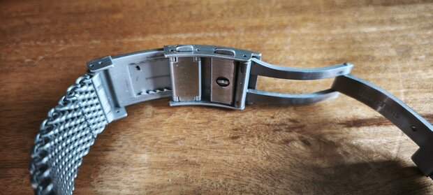 DEMO WITH SPECIAL CLASP!! - DAYNIGHT PATRIOT DARK BLUE CERAMIC BEZEL - DARK BLUE DIAL - ORANGE HANDS - GREEN ORANGE TUBES STRAP