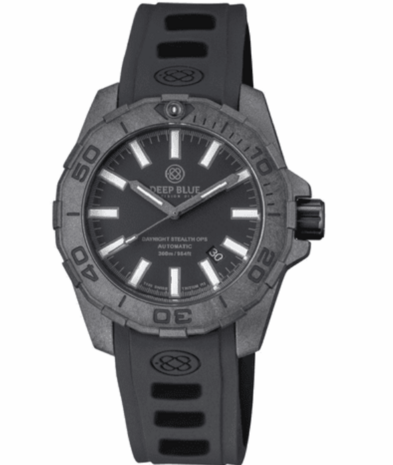 SPECIAL CHRISTMAS DEAL !!                                             DAYNIGHT STEALTH OPS CARBON CASE BLACK DIAL GREEN/ORANGE  