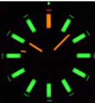 SPECIAL CHRISTMAS DEAL !!                                             DAYNIGHT STEALTH OPS CARBON CASE BLACK DIAL GREEN/ORANGE  