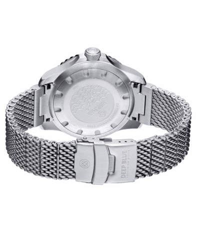 DAYNIGHT PATRIOT BLACK CERAMIC BEZEL - BLACK DIAL - BLUE/YELLOW TUBES BRACELET
