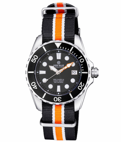 PRO DIVER 1K 1000M AUTOMATIC ALL PURPOSE DIVER BLACK DIAL STRAP