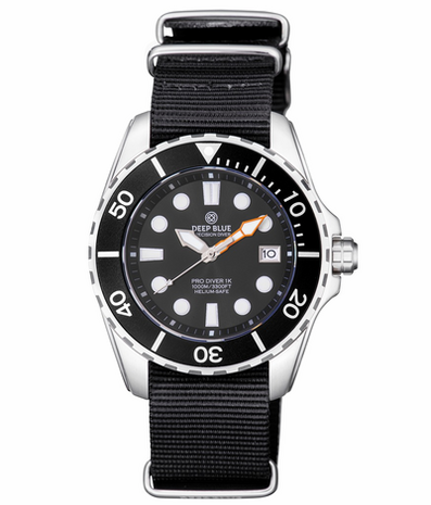 PRO DIVER 1K 1000M AUTOMATIC ALL PURPOSE DIVER BLACK DIAL STRAP