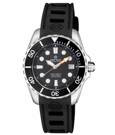 PRO DIVER 1K 1000M AUTOMATIC ALL PURPOSE DIVER BLACK DIAL STRAP