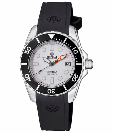 PRO DIVER 1K 1000M AUTOMATIC ALL PURPOSE DIVER WHITE DIAL STRAP