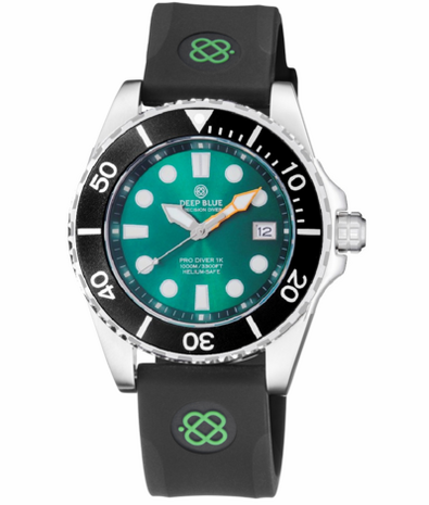 PRO DIVER 1K 1000M AUTOMATIC ALL PURPOSE DIVER GREEN EMERALD DIAL STRAP