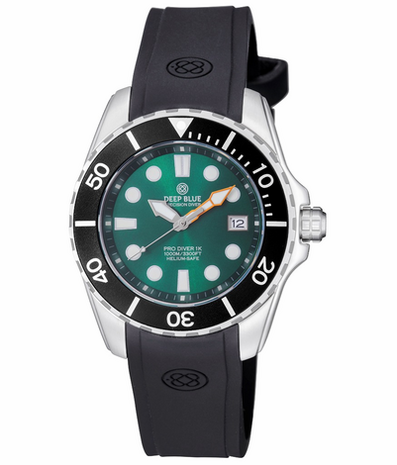 PRO DIVER 1K 1000M AUTOMATIC ALL PURPOSE DIVER GREEN EMERALD DIAL STRAP