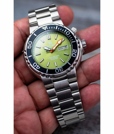 PRO SUN DIVER IV 1000 JADE LIME DIAL DIVER BRACELET
